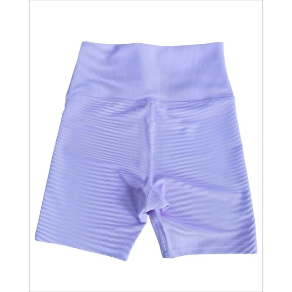 NEW LoveShackFancy x Beach Riot Ribbed High Waisted Bike Shorts Medium - Picture 6 of 8